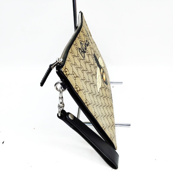 GUCCI - Bee Print Gg Supreme Pouch - Neutrals R1.233 - Picture 2 of 2